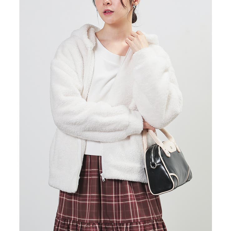 アイボリー | トップス パーカー ジップパーカー | Honeys