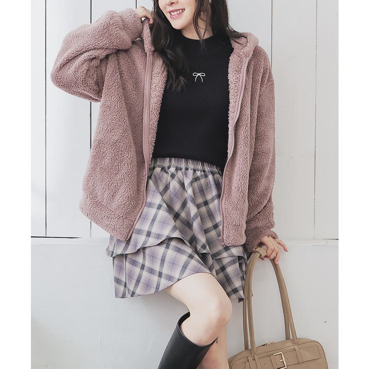 モカ | トップス パーカー ジップパーカー | Honeys