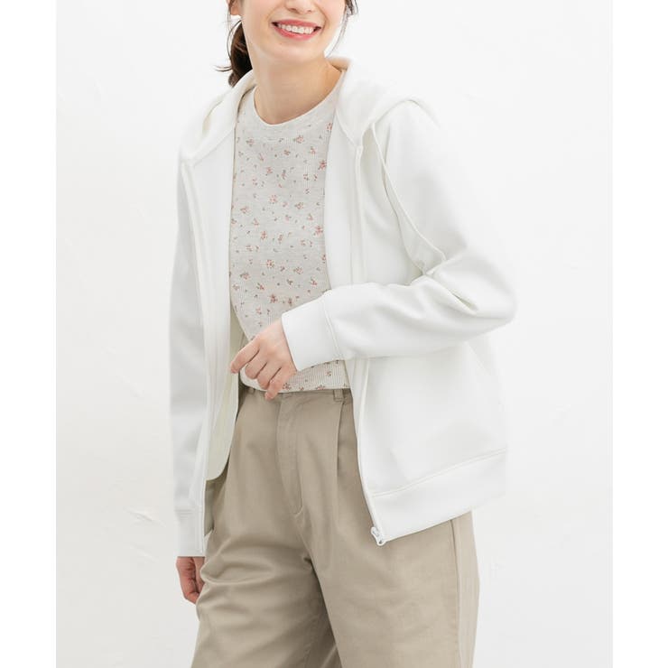 アイボリー | トップス パーカー ジップパーカー | Honeys