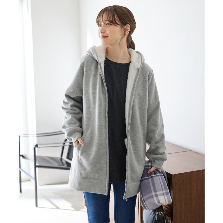 トップス パーカー ジップパーカー | Honeys | 詳細画像8 