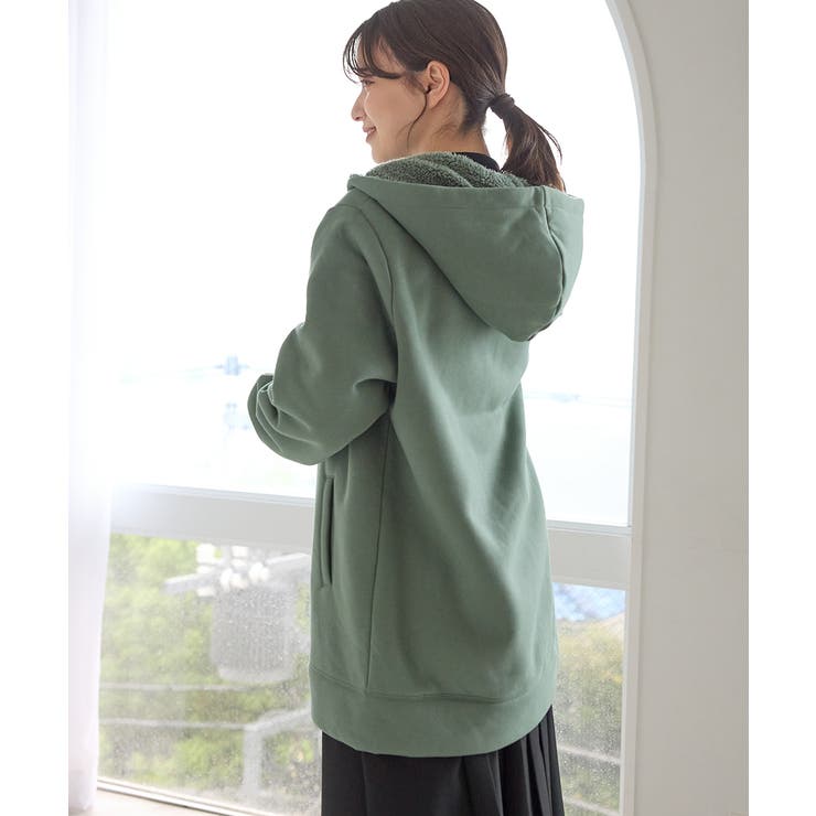 グリーン | トップス パーカー ジップパーカー | Honeys