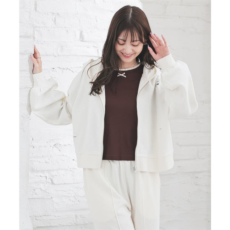 トップス パーカー ジップパーカー | Honeys | 詳細画像4 