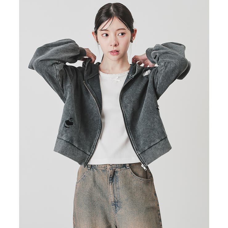 スミクロ | トップス パーカー ジップパーカー | Honeys