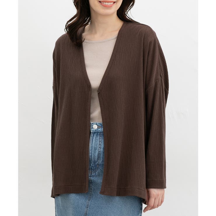 ブラウン | トップス カーディガン 長袖 | Honeys