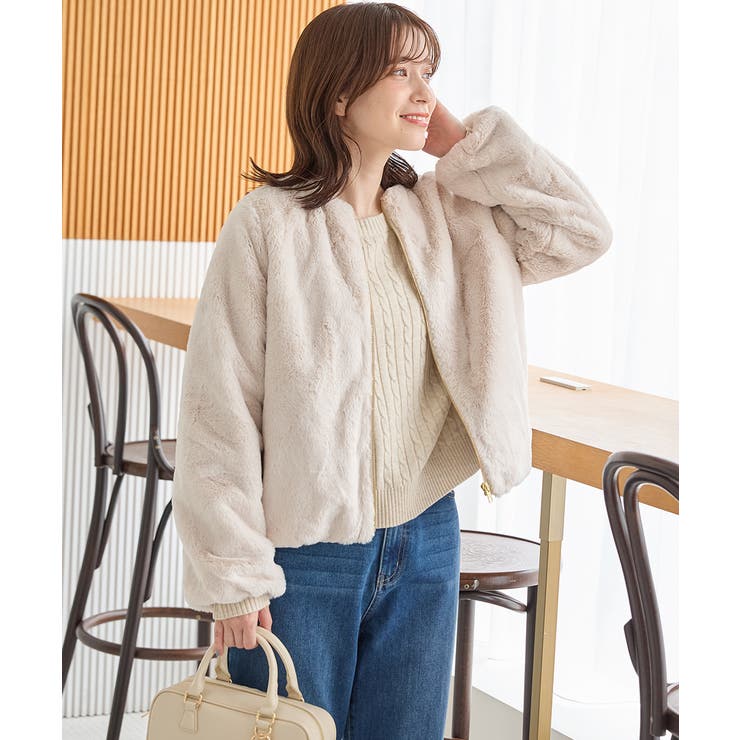 アイボリー | アウター ジャンパー ブルゾン | Honeys