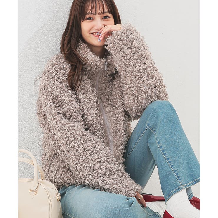 グレージュ | アウター ジャンパー ブルゾン | Honeys