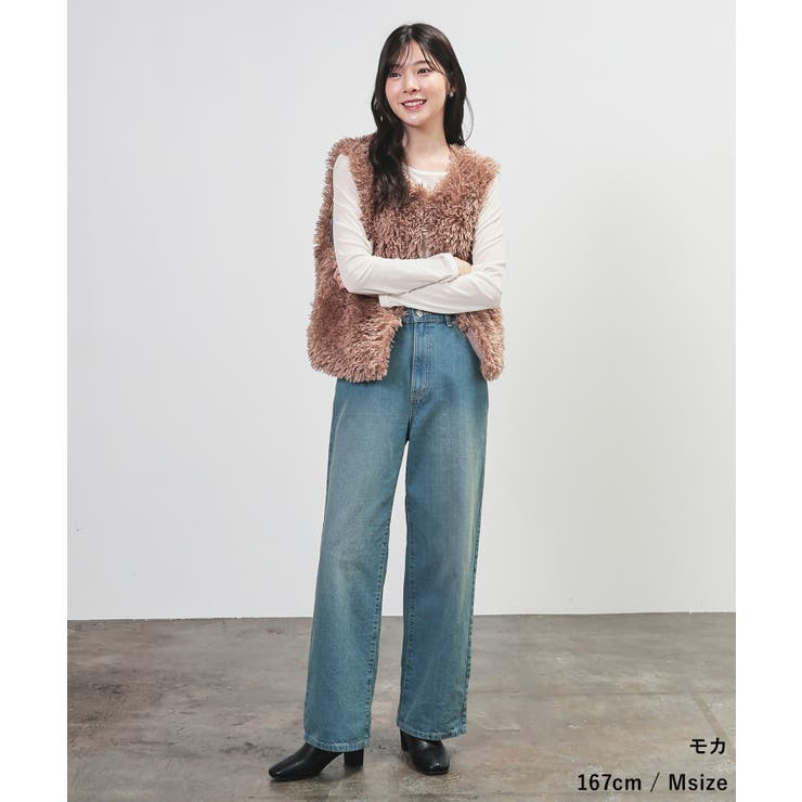 アウター ベスト ボア | Honeys | 詳細画像6 