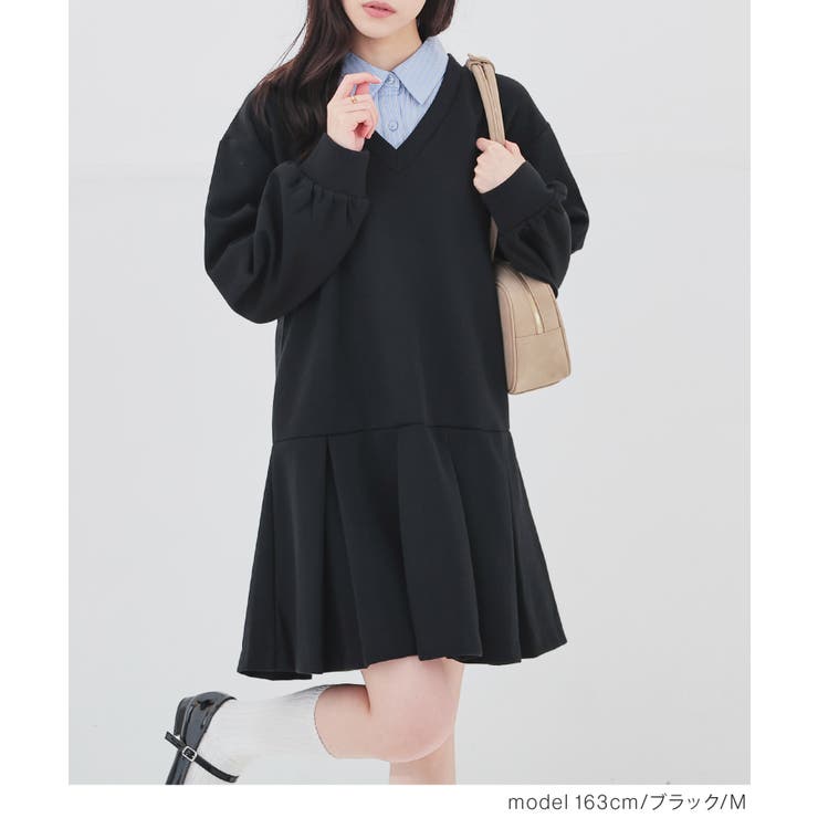 ワンピース 長袖 ミニ丈 | Honeys | 詳細画像3 