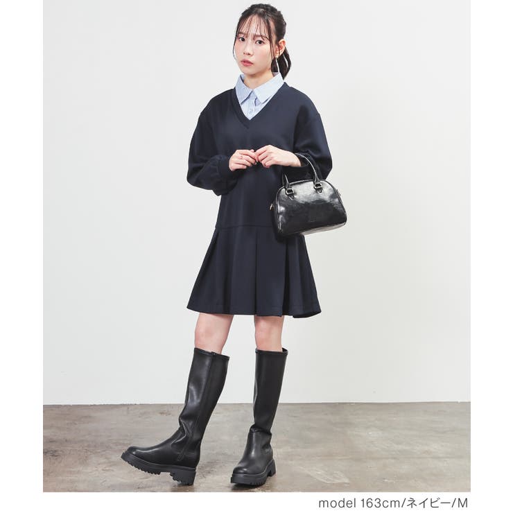 ワンピース 長袖 ミニ丈 | Honeys | 詳細画像6 