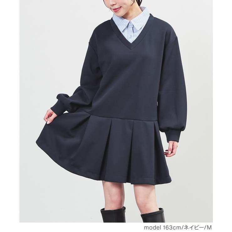 ワンピース 長袖 ミニ丈 | Honeys | 詳細画像7 