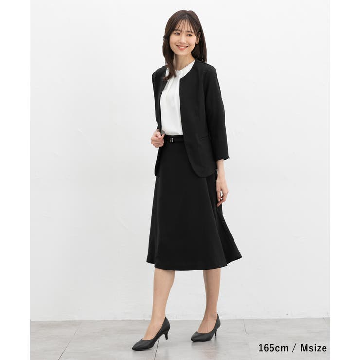 アウタージャケット ノーカラージャケット 接触冷感[品番