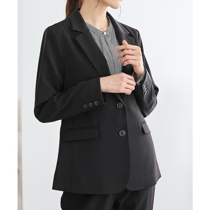 ブラック | アウター ジャケット テーラード | Honeys