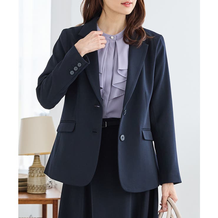 ネイビー | アウター ジャケット テーラード | Honeys