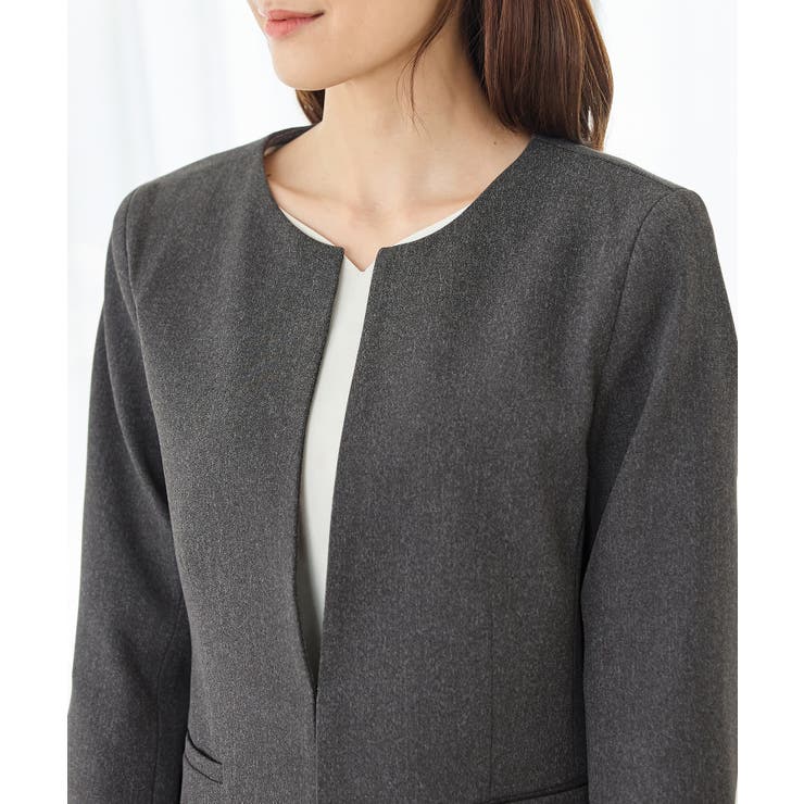 アウター ジャケット カラーレスジャケット | Honeys | 詳細画像14 