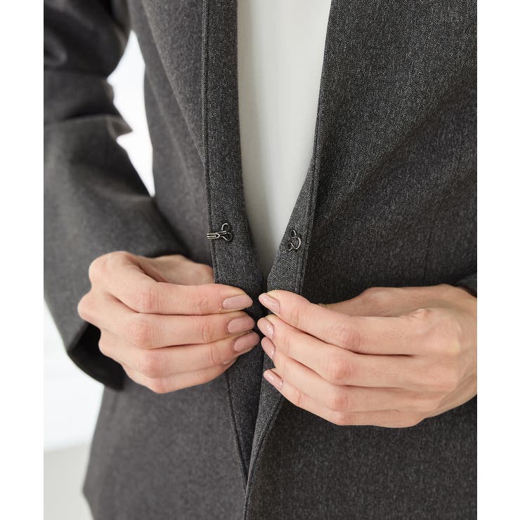 アウター ジャケット カラーレスジャケット | Honeys | 詳細画像15 