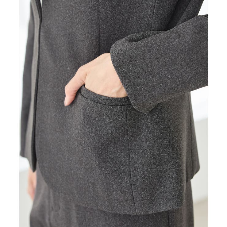 アウター ジャケット カラーレスジャケット | Honeys | 詳細画像17 