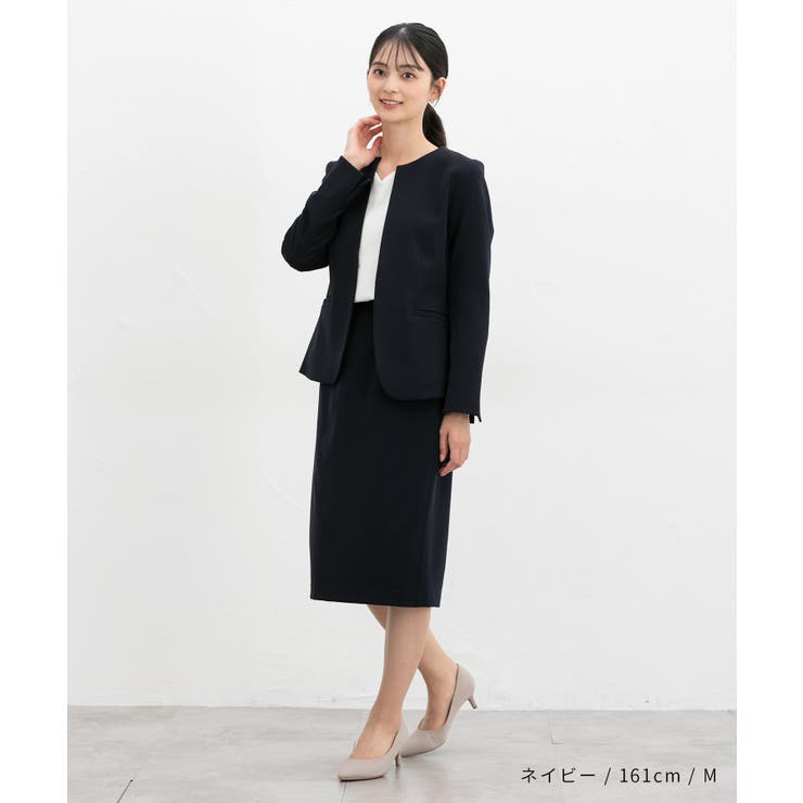 アウター ジャケット カラーレスジャケット | Honeys | 詳細画像6 