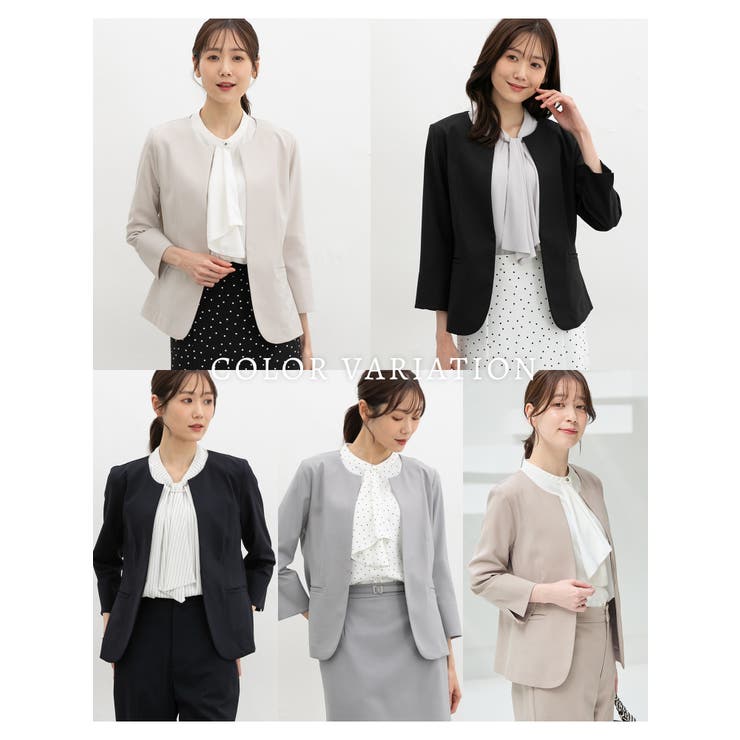 アウター ジャケット カラーレス | Honeys | 詳細画像3 