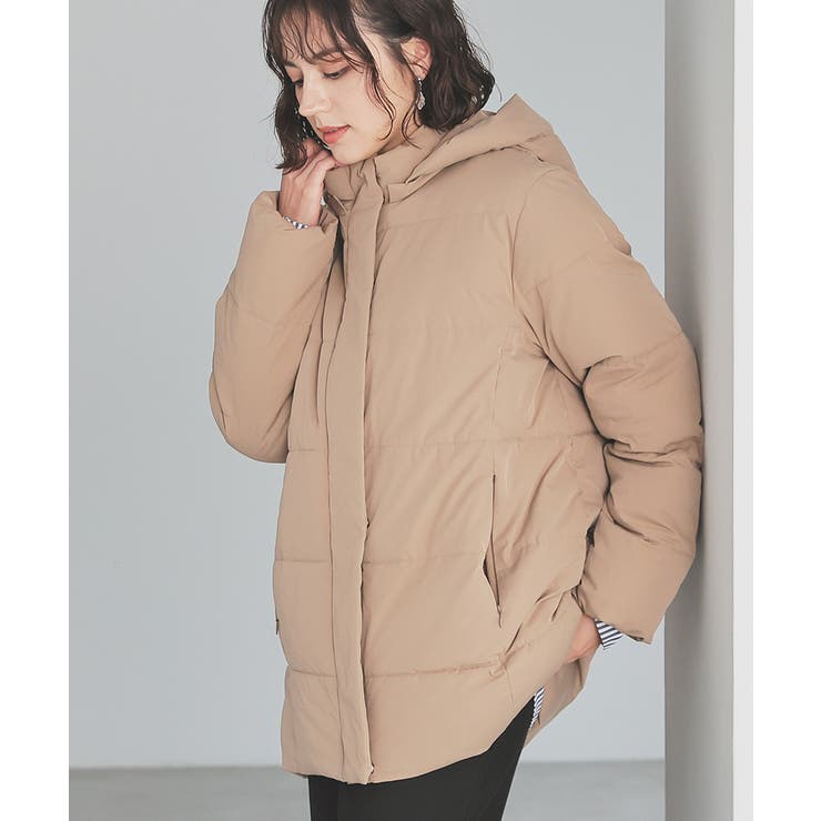 キャメル | アウター コート ファイバーダウン | Honeys