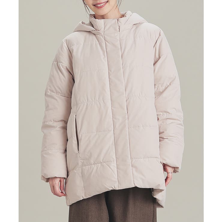 ライトベージュ | アウター コート ファイバーダウン | Honeys