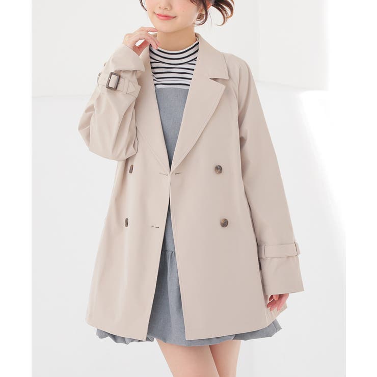 ベージュ | アウター コート トレンチコート | Honeys