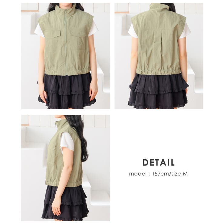 アウター ベスト ジレ | Honeys | 詳細画像15 