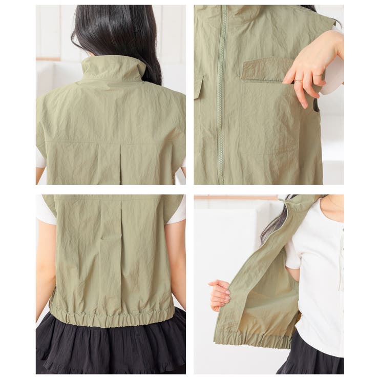 アウター ベスト ジレ | Honeys | 詳細画像16 