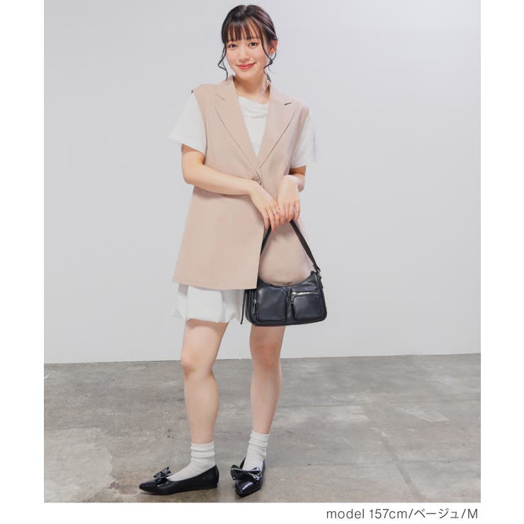 アウター ベスト ジレ | Honeys | 詳細画像10 