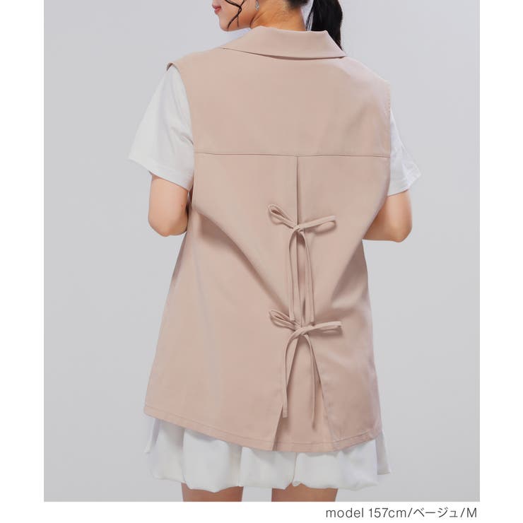 アウター ベスト ジレ | Honeys | 詳細画像12 