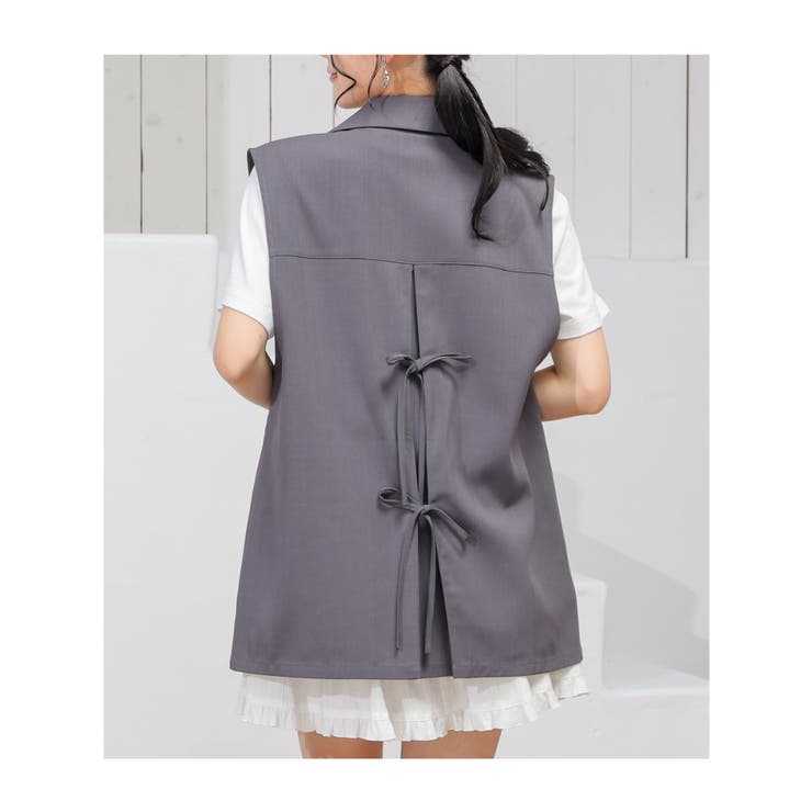 アウター ベスト ジレ | Honeys | 詳細画像16 