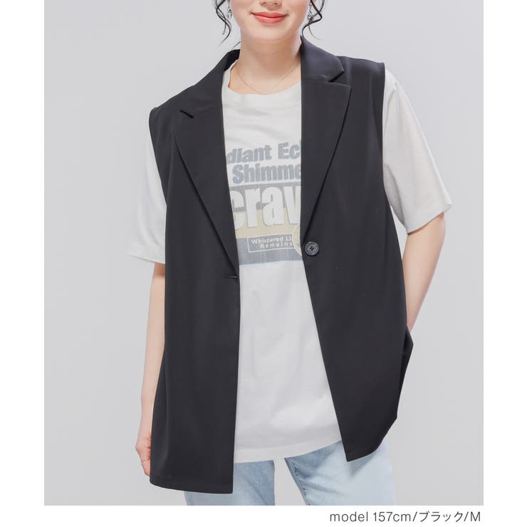 アウター ベスト ジレ | Honeys | 詳細画像4 