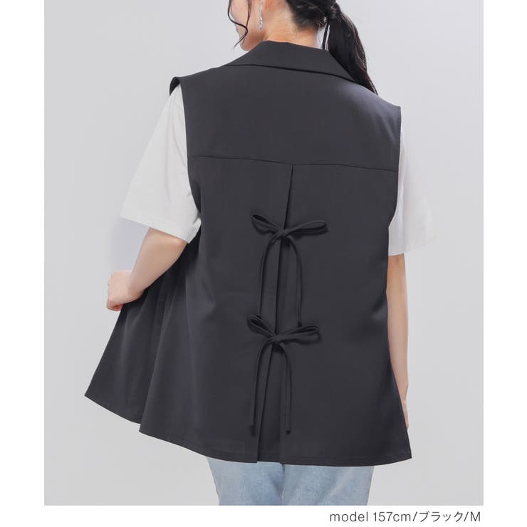 アウター ベスト ジレ | Honeys | 詳細画像5 