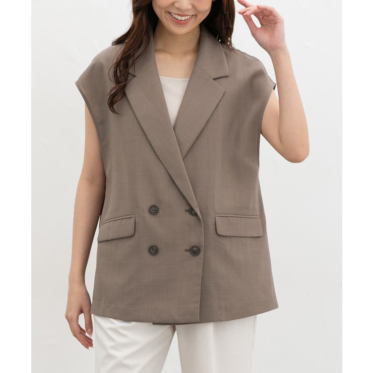 モカ | アウター ベスト ジレ | Honeys