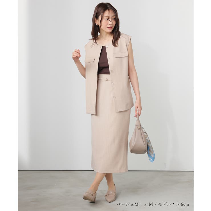 アウター ジレ ベスト | Honeys | 詳細画像11 