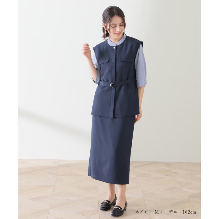 アウター ジレ ベスト | Honeys | 詳細画像4 