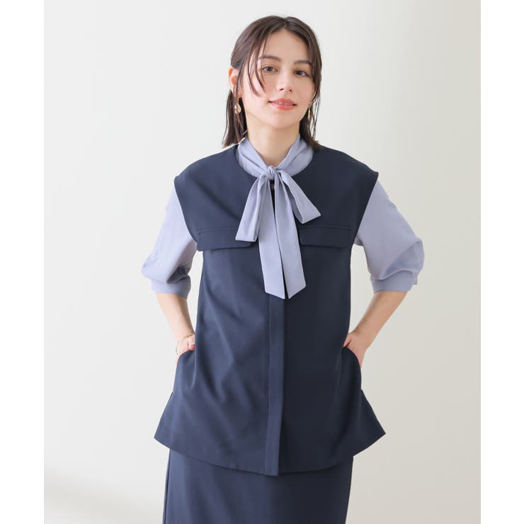 アウター ジレ ベスト | Honeys | 詳細画像6 