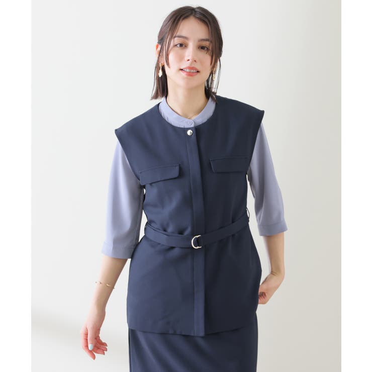アウター ジレ ベスト | Honeys | 詳細画像7 
