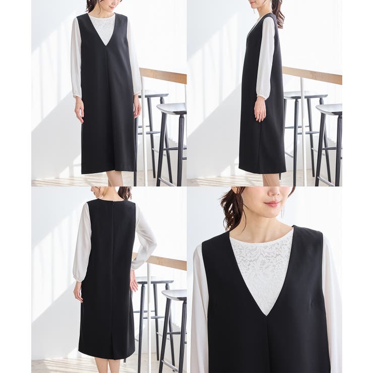 ワンピース ジャンスカ ノースリーブ | Honeys | 詳細画像12 