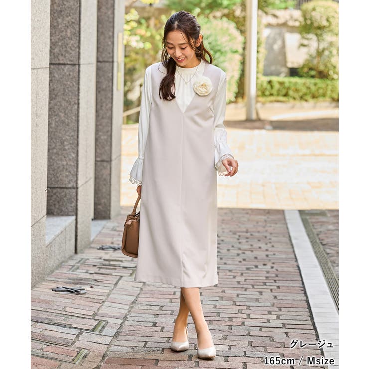 ワンピース ジャンスカ ノースリーブ | Honeys | 詳細画像6 