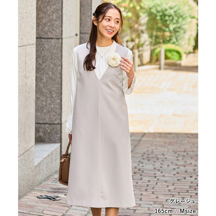 ワンピース ジャンスカ ノースリーブ | Honeys | 詳細画像7 