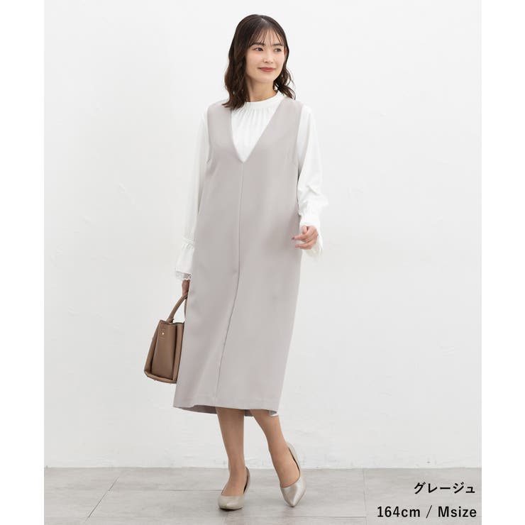 ワンピース ジャンスカ ノースリーブ | Honeys | 詳細画像8 