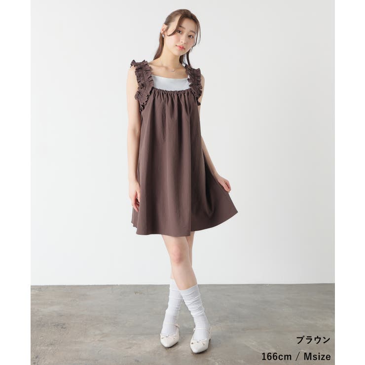 ワンピース ノースリーブ ミニ丈 | Honeys | 詳細画像10 