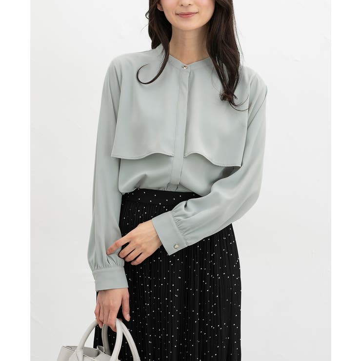ミントグレー | トップス ブラウス 長袖 | Honeys
