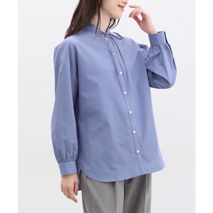 ブルー | トップス ブラウス 長袖 | Honeys