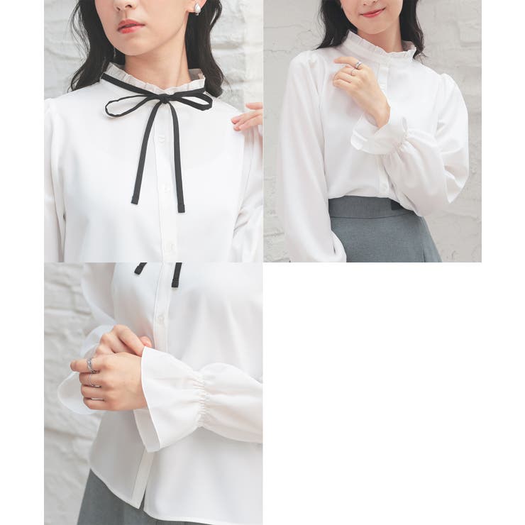 トップス ブラウス 長袖 | Honeys | 詳細画像17 