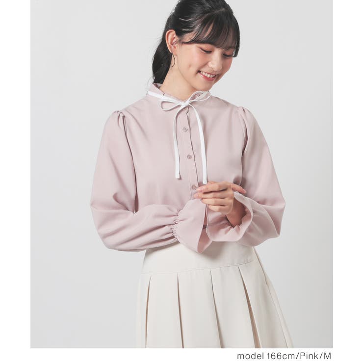 トップス ブラウス 長袖 | Honeys | 詳細画像9 