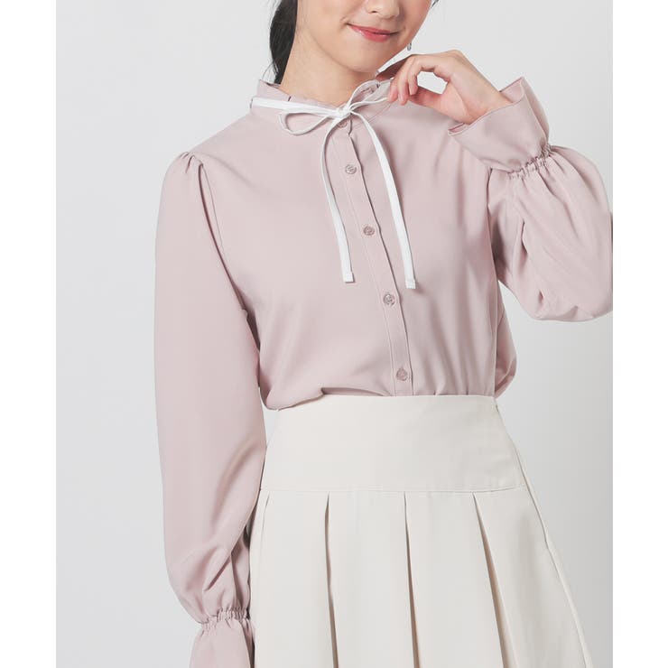 ピンク | トップス ブラウス 長袖 | Honeys