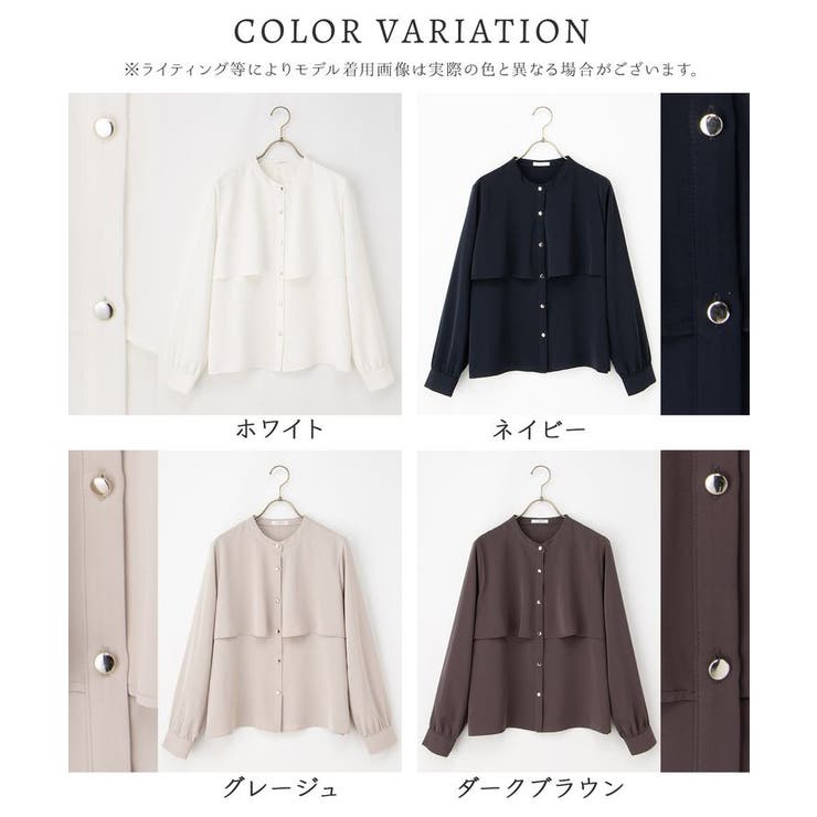 トップス ブラウス 長袖 | Honeys | 詳細画像17 