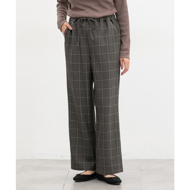 グレンチェック | ボトムス パンツ イージーパンツ | Honeys