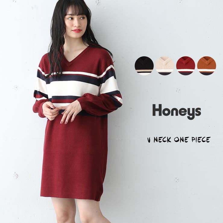 ワンピース レディース 長袖 品番 Hnsw Honeys ハニーズ のレディースファッション通販 Shoplist ショップリスト